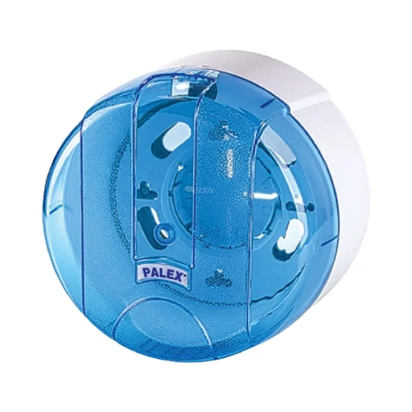 Mini Pratik Tuvalet Kağıdı Dispenseri Şeffaf Mavi